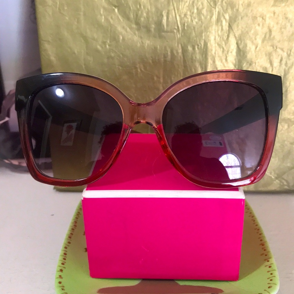 New shades of rose frames with dark tint lenses